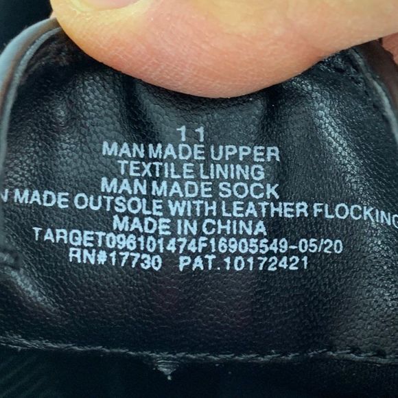 Womens Target Black Treaded Bootie Vegan Ankle Boot Size 11 4039 pull on stretch - Picture 7 of 8